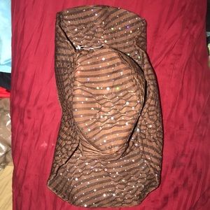Brand New National Pageant Wear brown felt glitz
